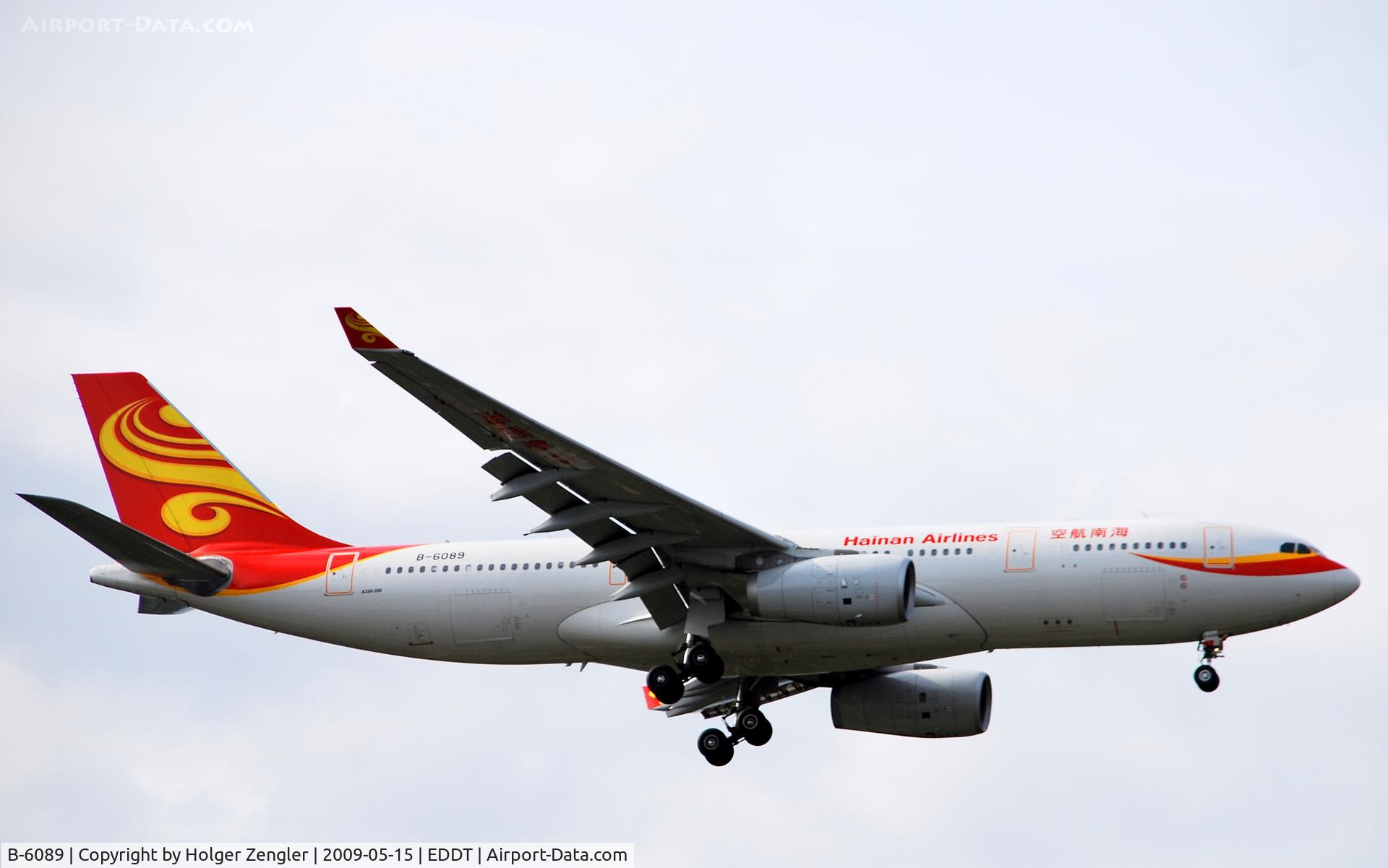 B-6089, 2008 Airbus A330-243 C/N 919, HU 389 from Beijing on the last mile for today