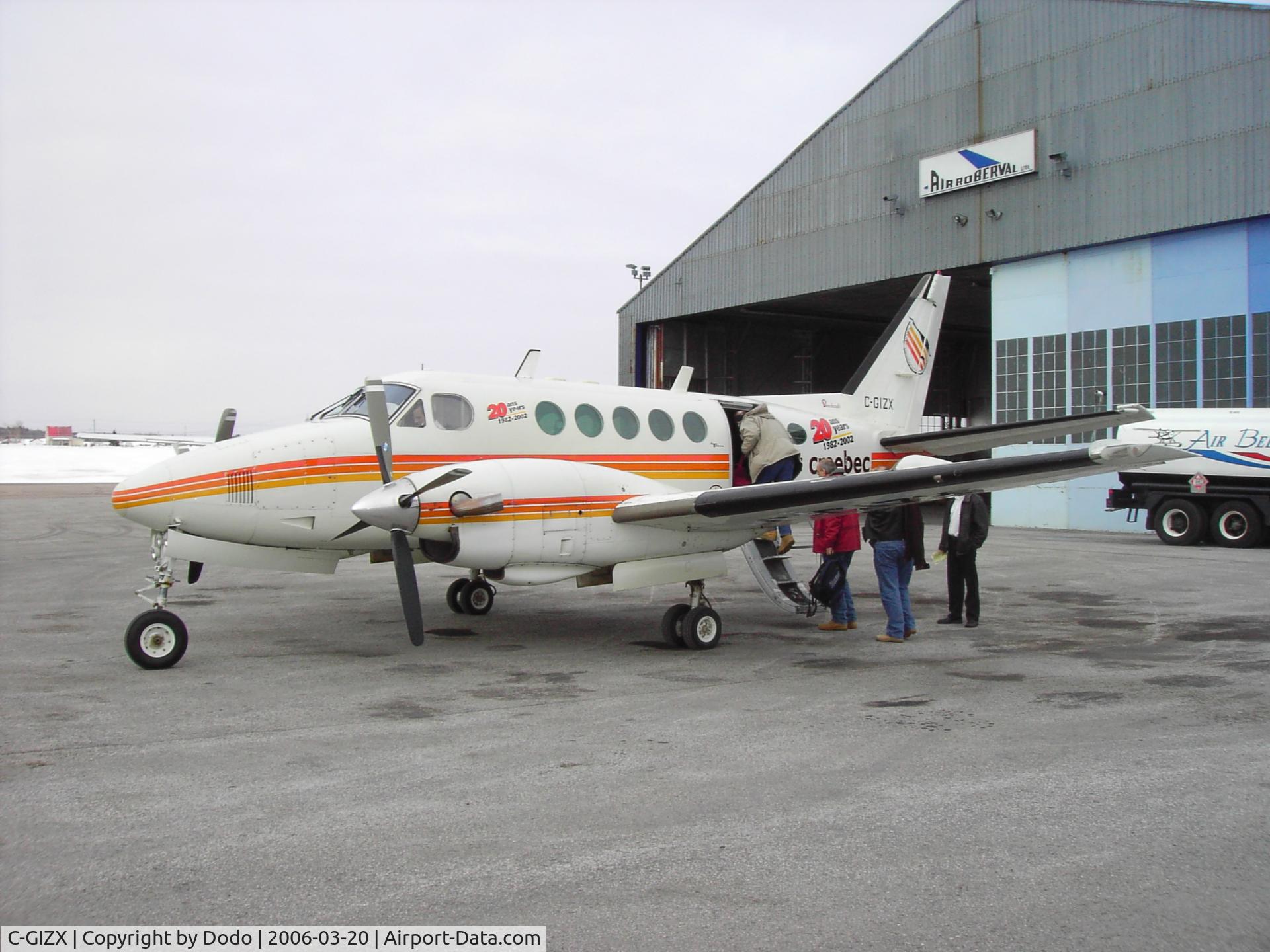 C-GIZX, 1973 Beech A100 King Air C/N B-172, in roberval