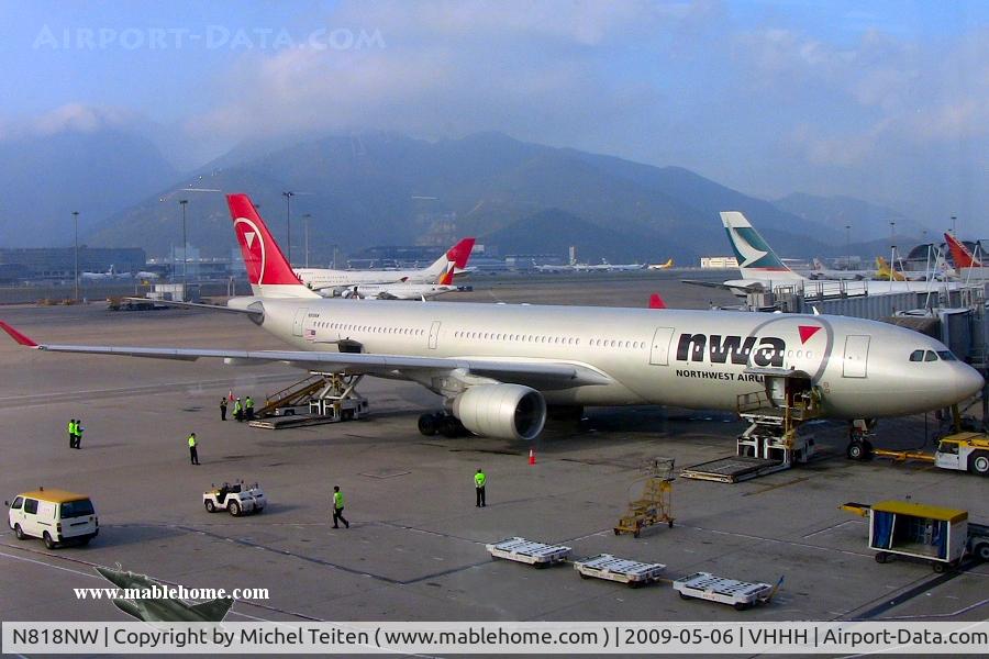 N818NW, 2007 Airbus A330-323 C/N 0857, Northwest Airlines