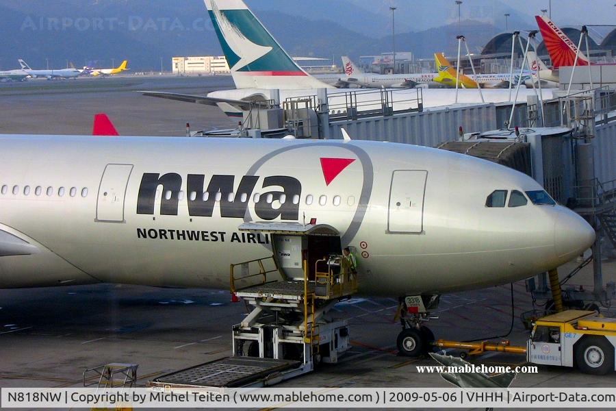 N818NW, 2007 Airbus A330-323 C/N 0857, Northwest Airlines