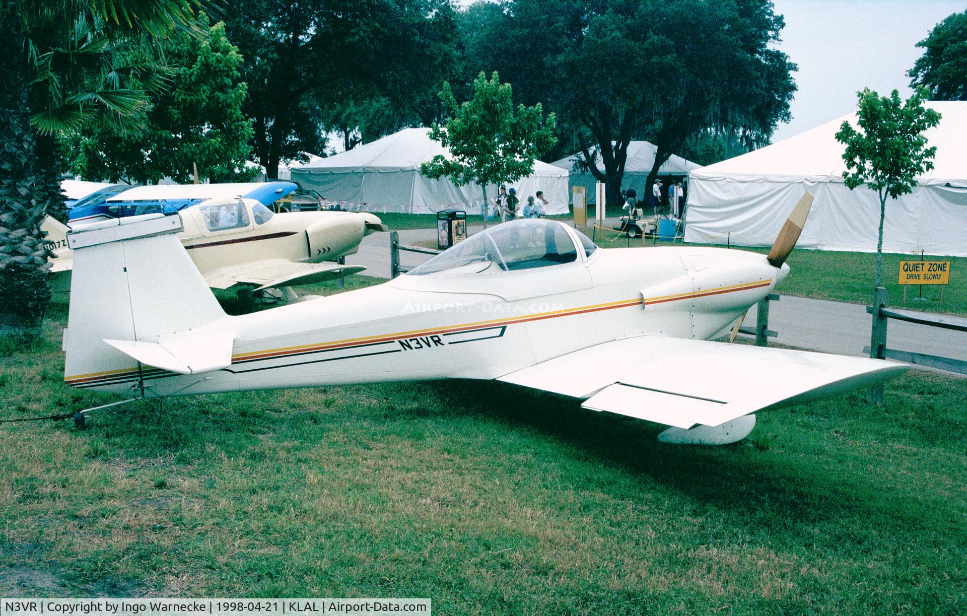 N3VR, 1980 Vans RV-3 C/N EE2, Ebbert RV-3-E at Sun 'n Fun 1998, Lakeland FL