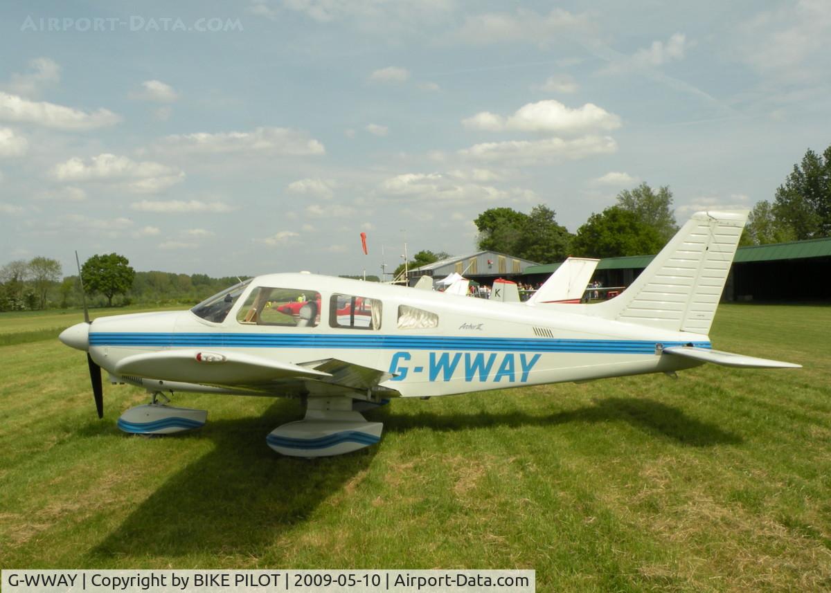 G-WWAY, 1986 Piper PA-28-181 Cherokee Archer II C/N 28-8690031, VISITING CHEROKEE BRIMPTON FLY-IN
