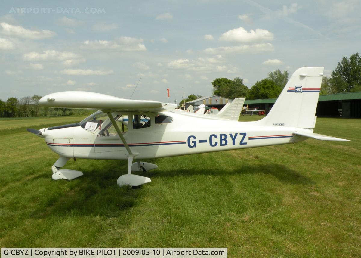 G-CBYZ, 2003 Tecnam P-92EA Echo Super C/N PFA 318A-13984, VISITING TECNAM AT BRIMPTON FLY-IN