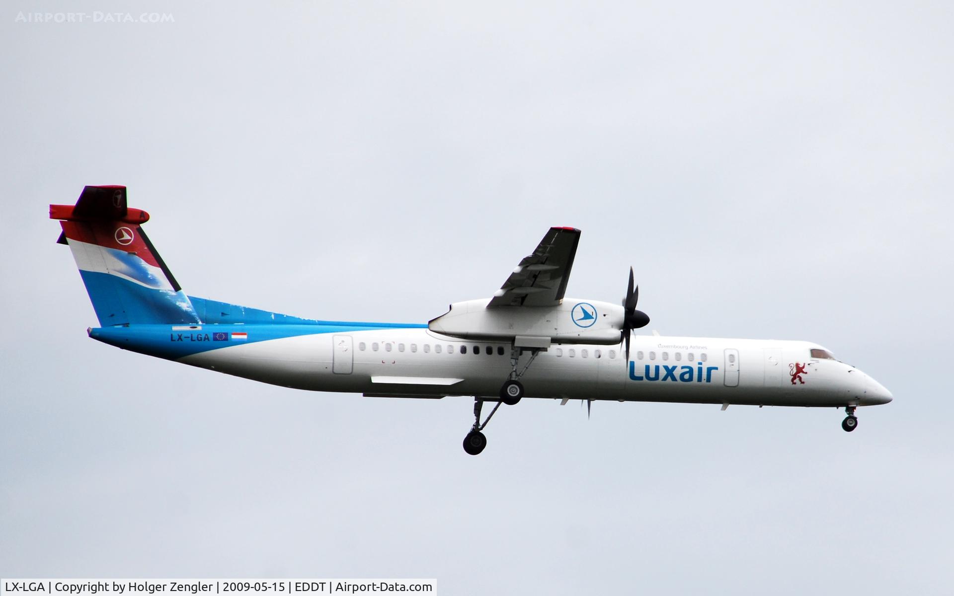 LX-LGA, 2007 De Havilland Canada DHC-8-402Q Dash 8 C/N 4159, LG 9455 from Luxembourg
