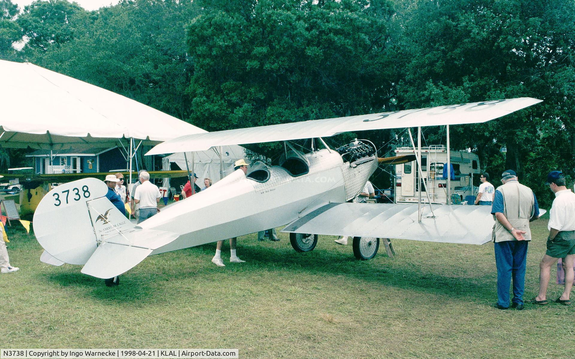 N3738, 1927 American Eagle 101 C/N 82, American Eagle 101 at Sun 'n Fun 1998, Lakeland FL