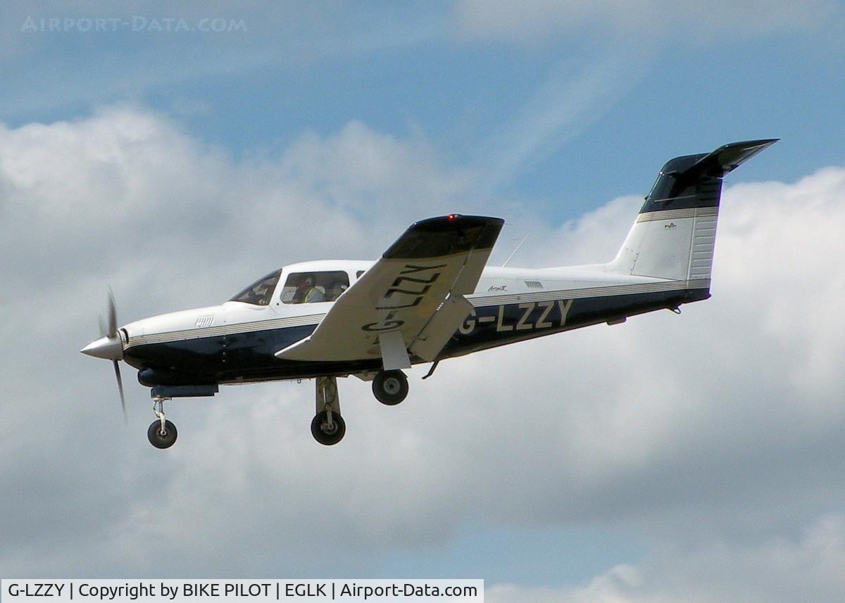 G-LZZY, 1979 Piper PA-28RT-201T Turbo Arrow IV C/N 28R-8031001, ZULU YANKEE FROM POPHAM ON FINALS FOR RWY 25 