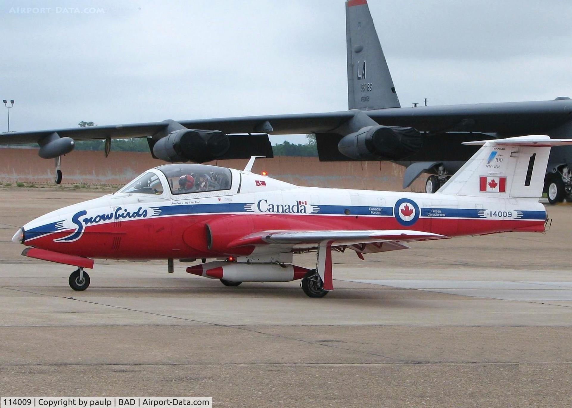 114009, Canadair CT-114 Tutor C/N 1009, About to take at The Defenders of Liberty Airshow 2009 at Barksdale Air Force Base, Louisiana.