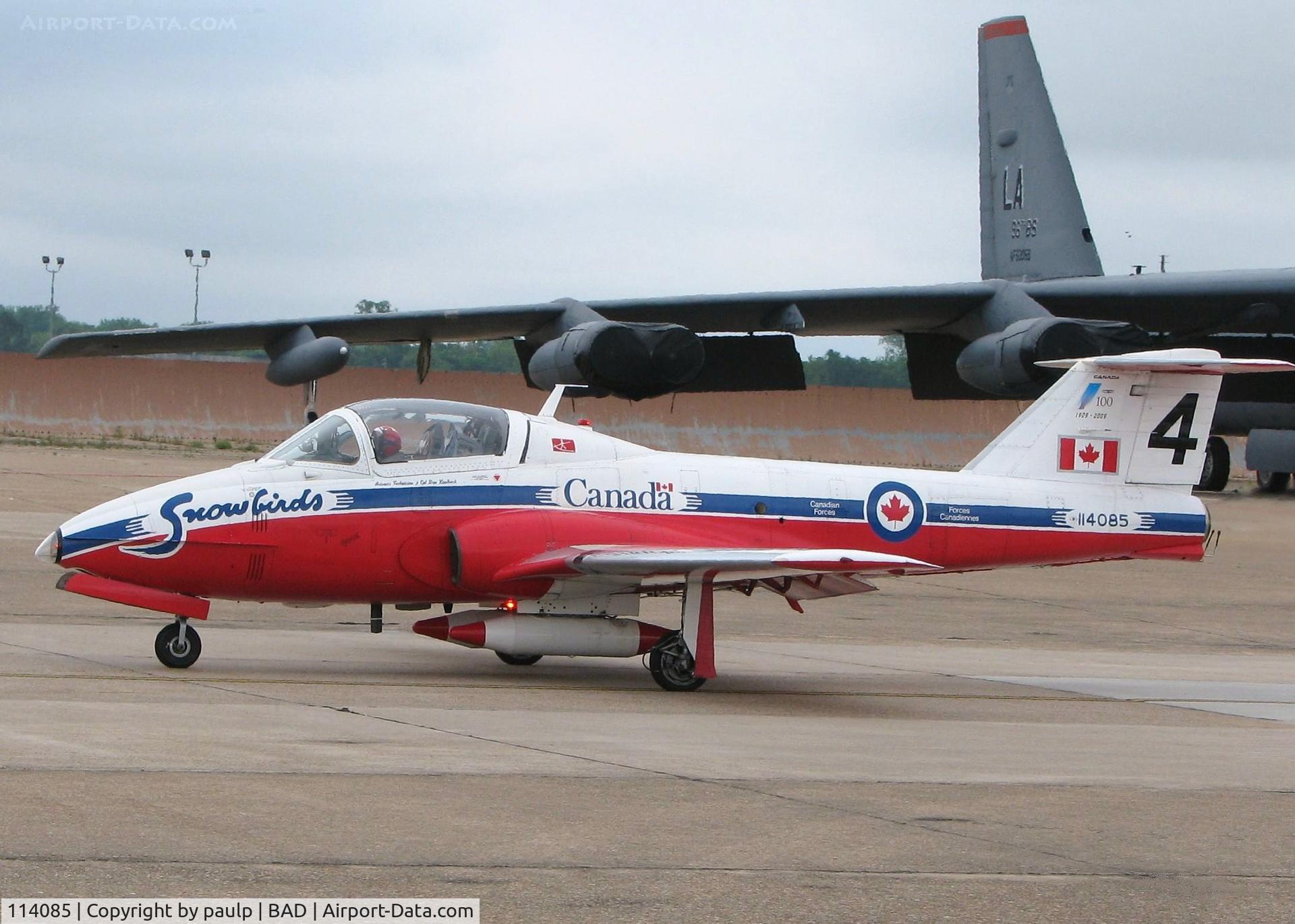 114085, Canadair CT-114 Tutor C/N 1085, Taxiing out to take off at the Defenders of Liberty Airshow 2009 at Barksdale Air Force Base, Louisiana.