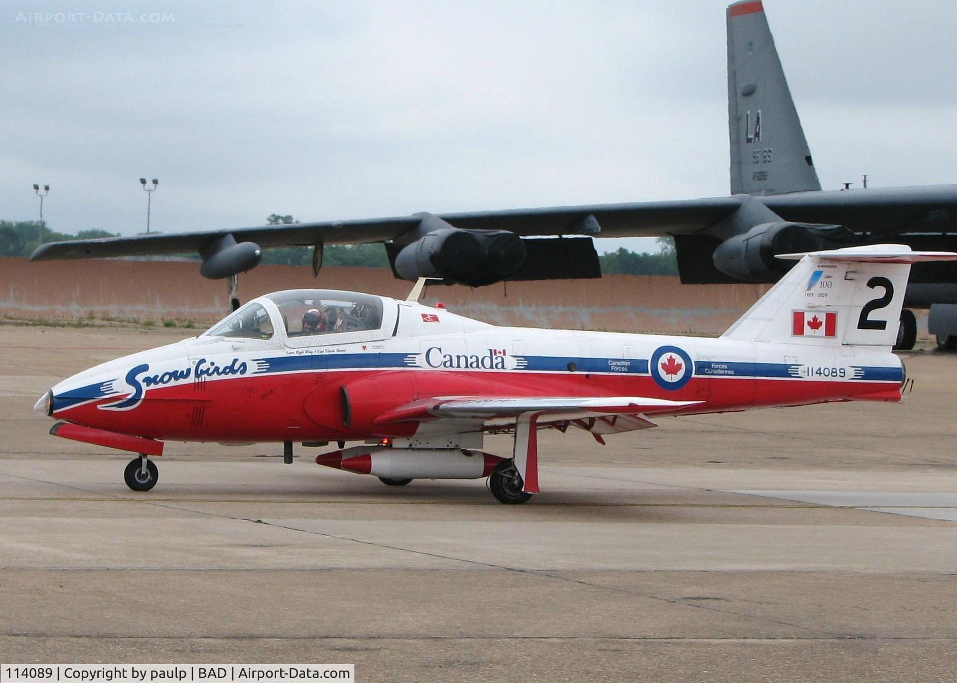 114089, Canadair CT-114 Tutor C/N 1089, Taxiing out for take off at the Defenders of Liberty Airshow 2009 at Barksdale Air Force Base, Louisiana.