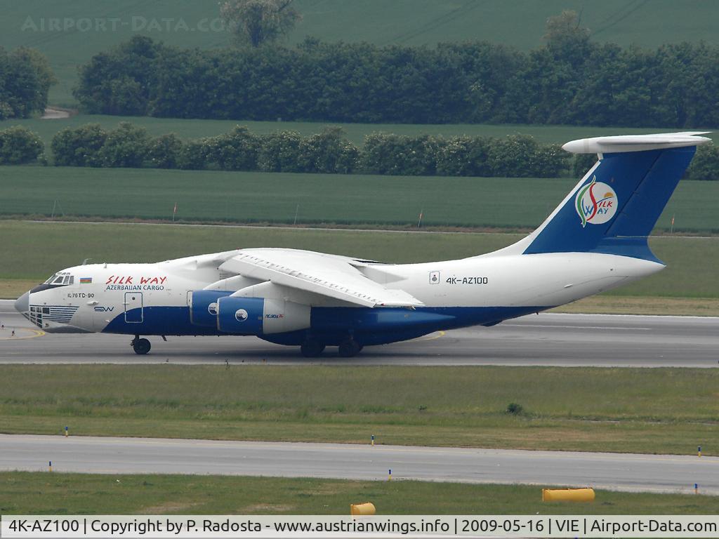 4K-AZ100, Ilyushin Il-76TD-90VD C/N 2073421708, Arrived in VIE on May 15th for a special cargo flight