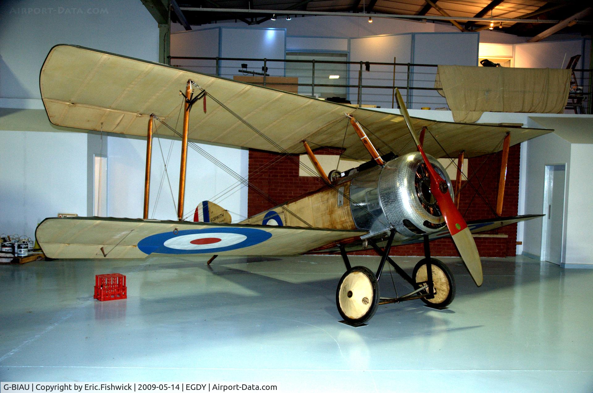 G-BIAU, 1983 Sopwith Pup Replica C/N EMK 002, N6452 at Fleet Air Arm Museum, Yeovilton (Replica, built 1981)