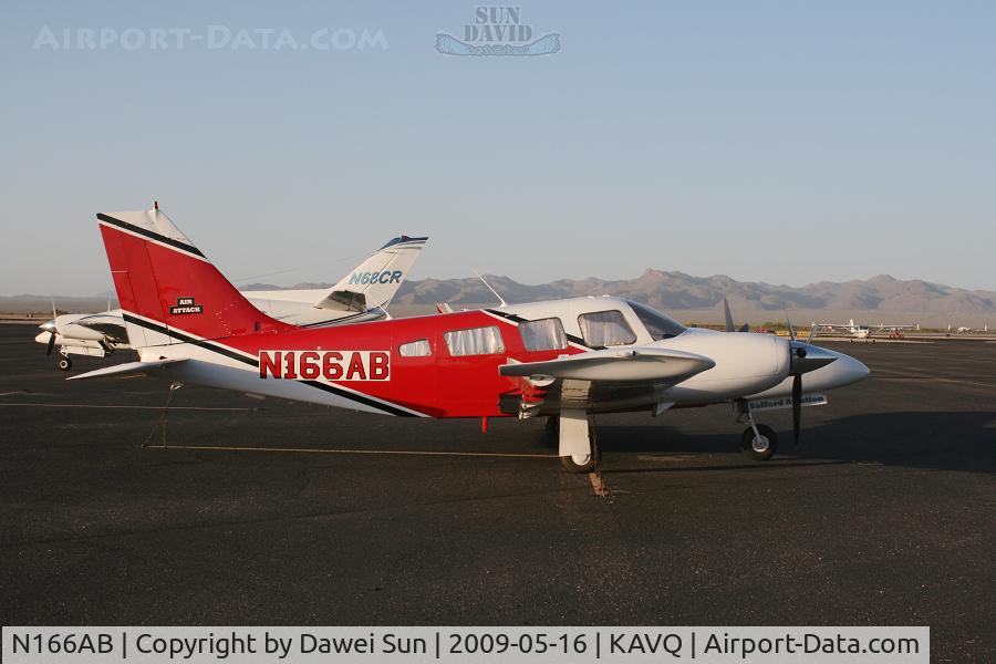 N166AB, 1981 Piper PA-34-220T C/N 34-8133134, KAVQ