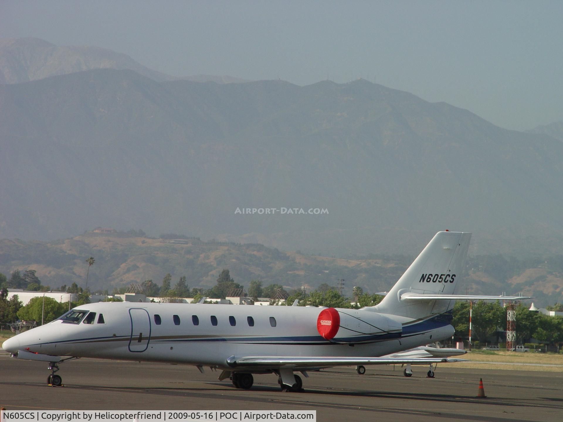 N605CS, 2006 Cessna 680 Citation Sovereign C/N 680-0001, Parked in Transient at Brackett