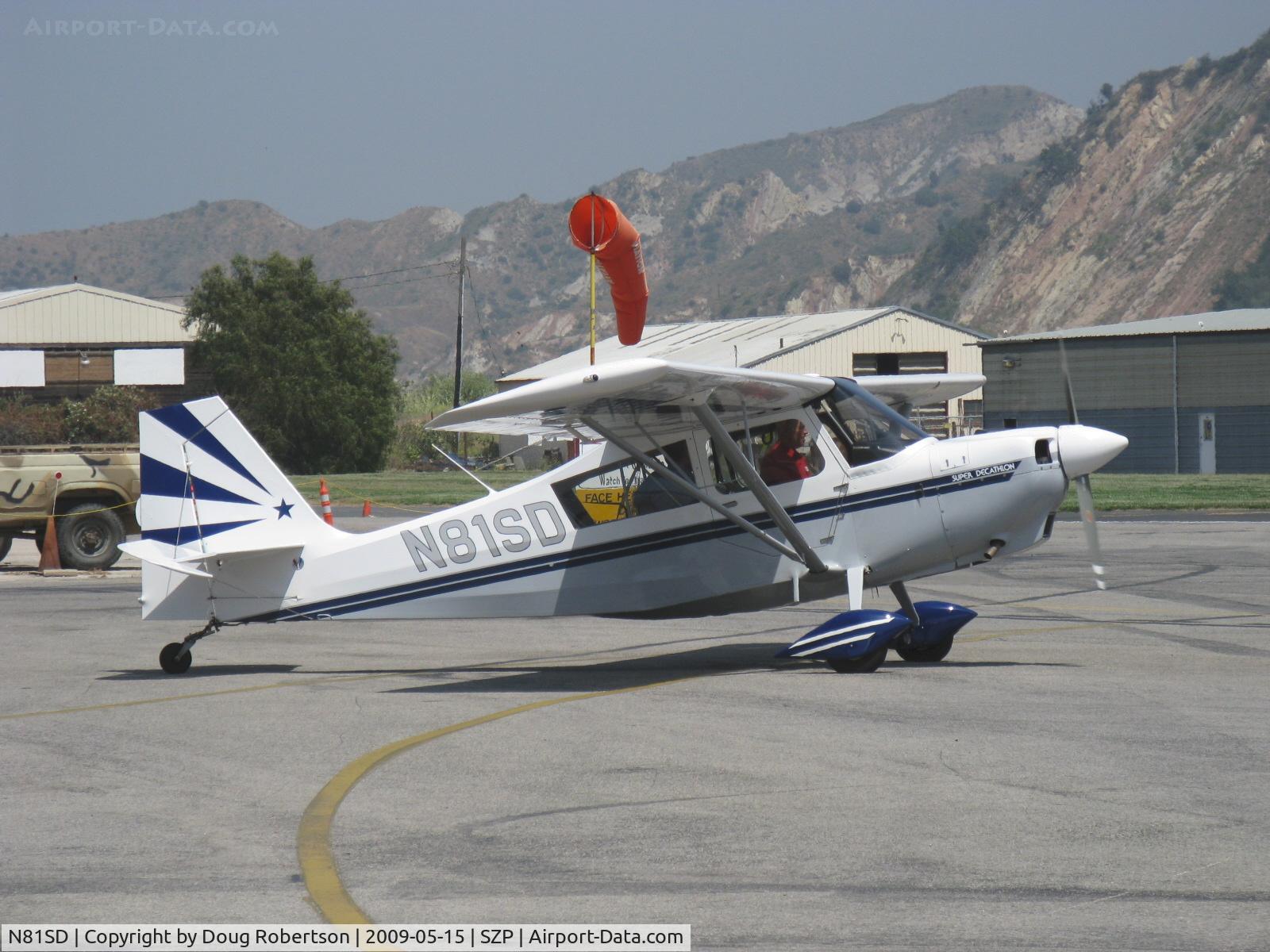 N81SD, American Champion 8KCAB Super Decathlon C/N 922-2003, American Champion 8KCAB SUPER DECATHLON, Lycoming AEIO-360-H1B 180 hp