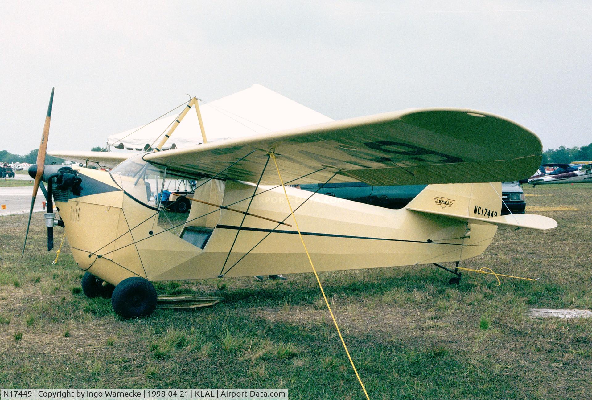 N17449, 1936 Aeronca C-3 C/N A-755, Aeronca C-3 at Sun 'n Fun 1998, Lakeland FL