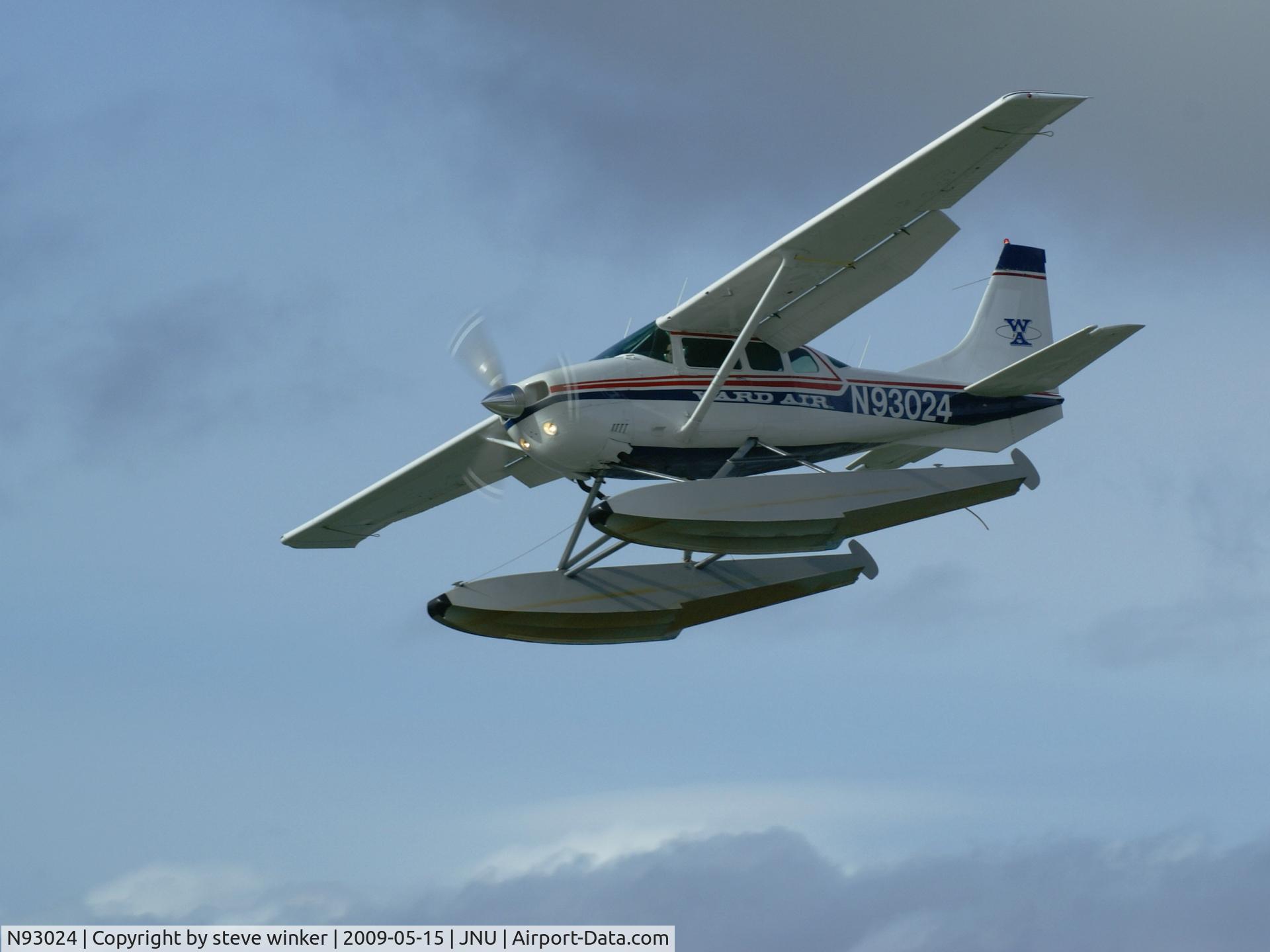 N93024, Cessna U206G Stationair C/N U20604392, Approach at Juneau Alaska