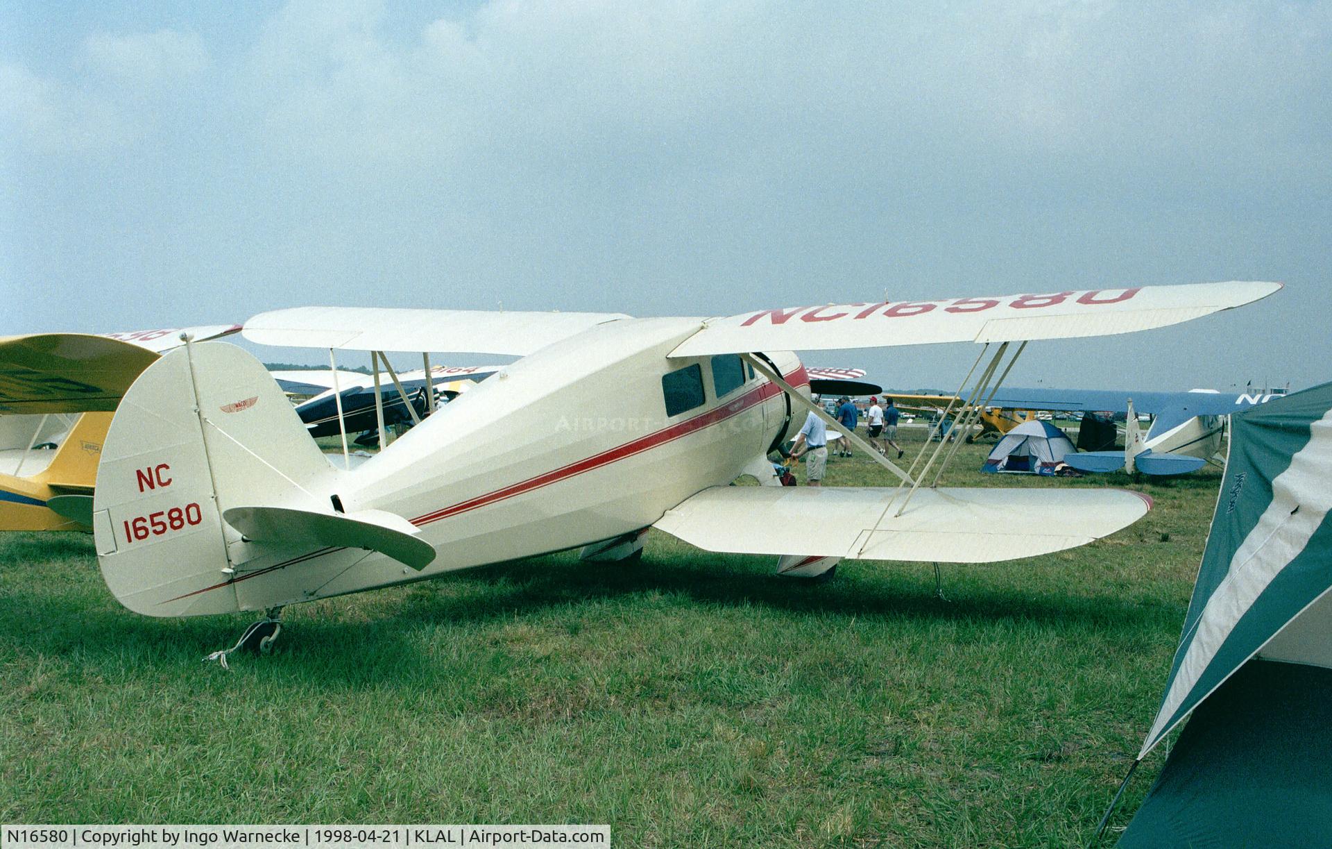 N16580, 1936 Waco YKS-6 C/N 4518, Waco YKS-6 at Sun 'n Fun 1998, Lakeland FL