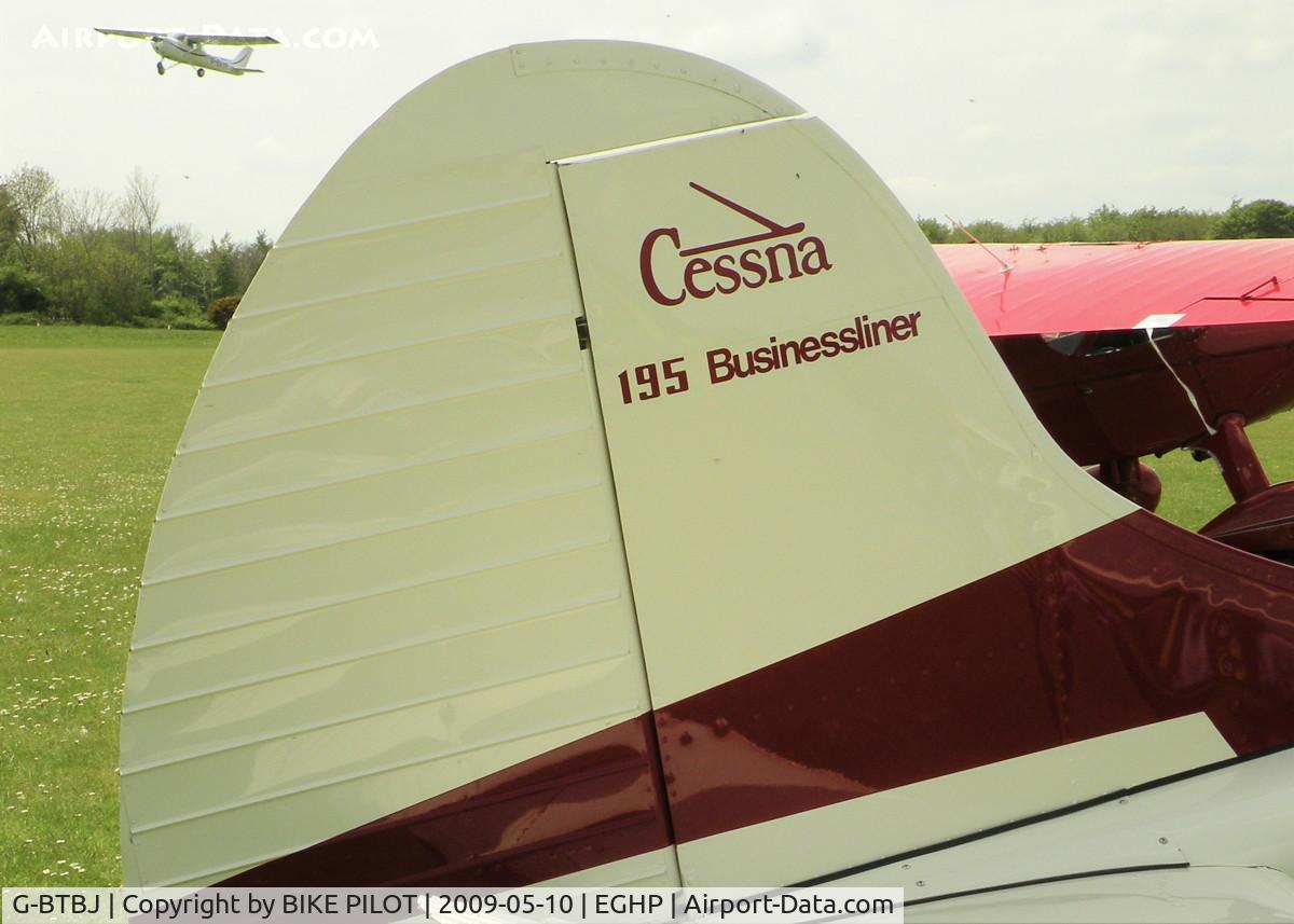 G-BTBJ, 1952 Cessna 190B C/N 16046, TAIL LOGO ON THIS IMMACULATE 190