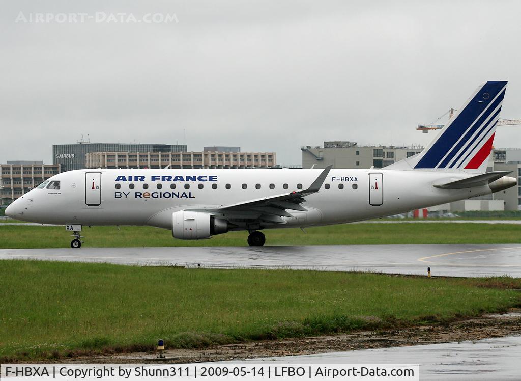 F-HBXA, 2008 Embraer 170LR (ERJ-170-100LR) C/N 17000237, Taxiing holding point rwy 32R for departure...
