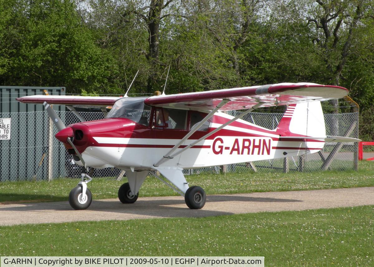G-ARHN, 1960 Piper PA-22-150 Caribbean C/N 22-7514, NICE TRI-PACER AT THE PUMPS