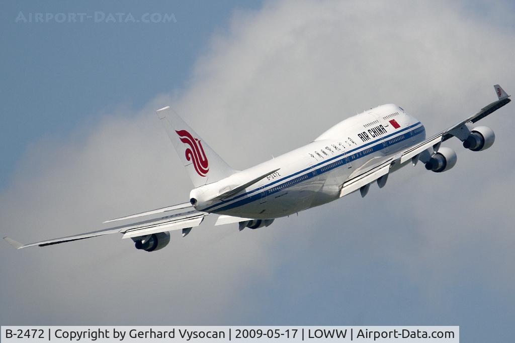 B-2472, 2000 Boeing 747-4J6 C/N 30158, Mr. WU Bangguo on a visitation tour in austria