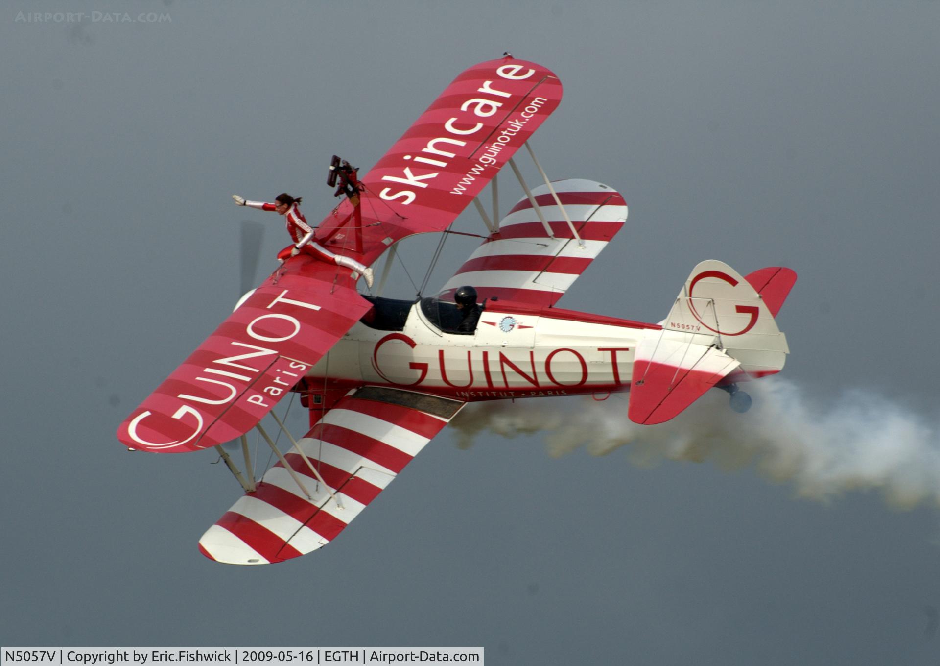 N5057V, 1942 Boeing A75N1(PT17) C/N 75-5598, 41. The Guinot Team at the Shuttleworth Evening Air Display May 09