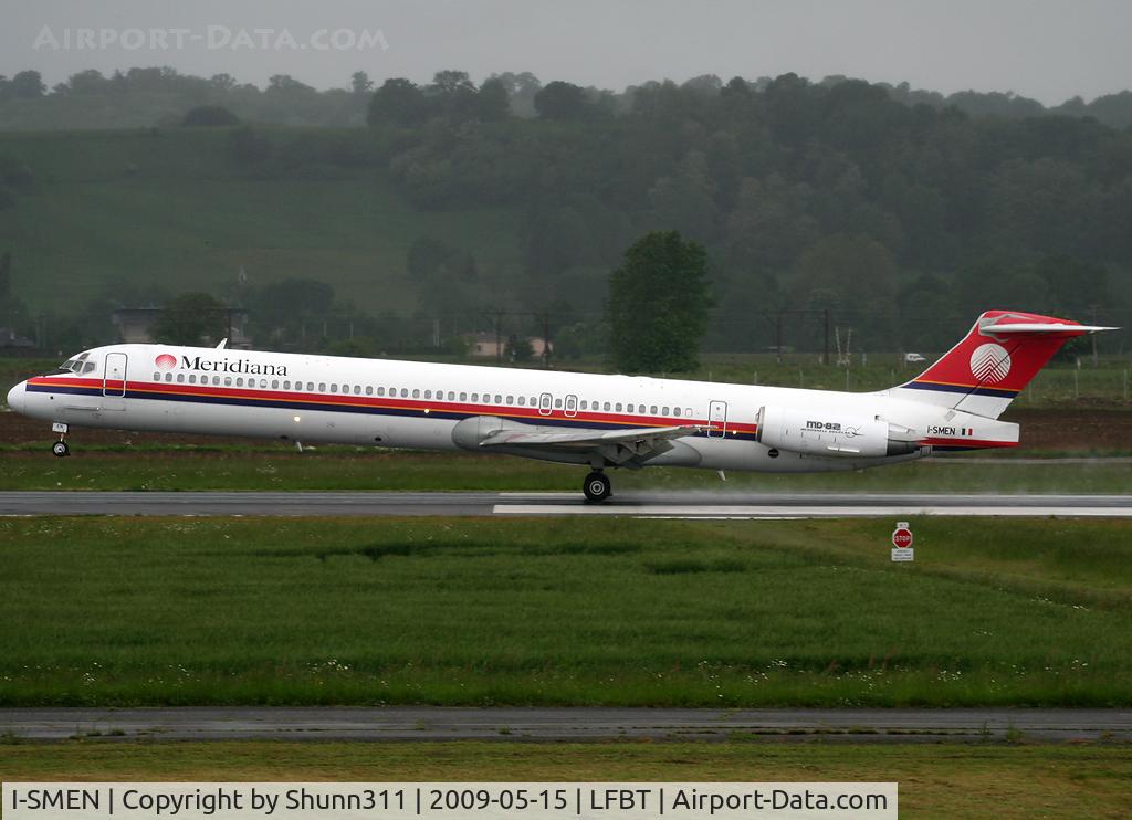 I-SMEN, 1990 McDonnell Douglas MD-83 (DC-9-83) C/N 53013, Landing rwy 20