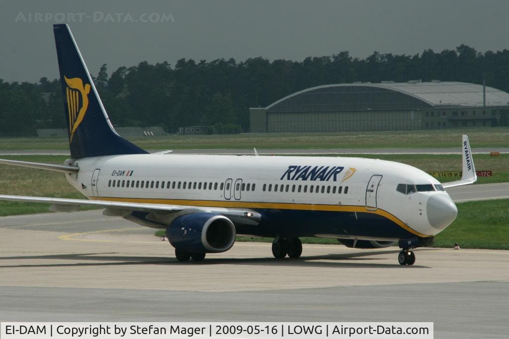 EI-DAM, 2003 Boeing 737-8AS C/N 33719, Ryanair with grey nose