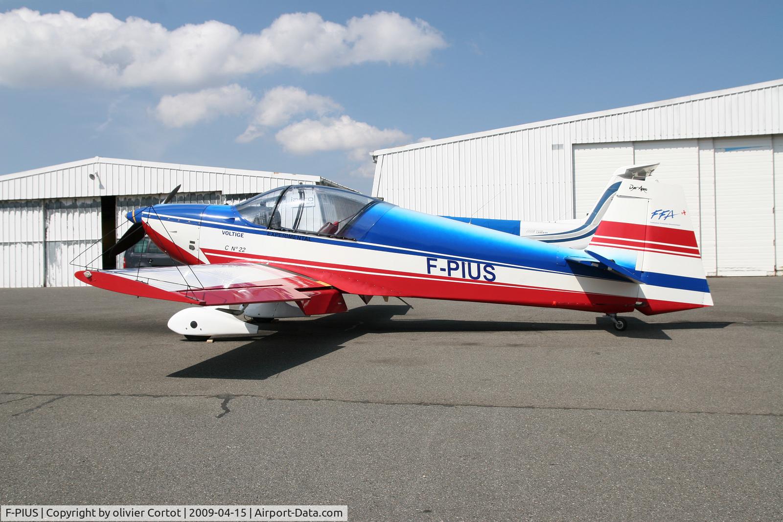 F-PIUS, Dyn'Aero CR-100 C/N 22, Home based at Darois airfield