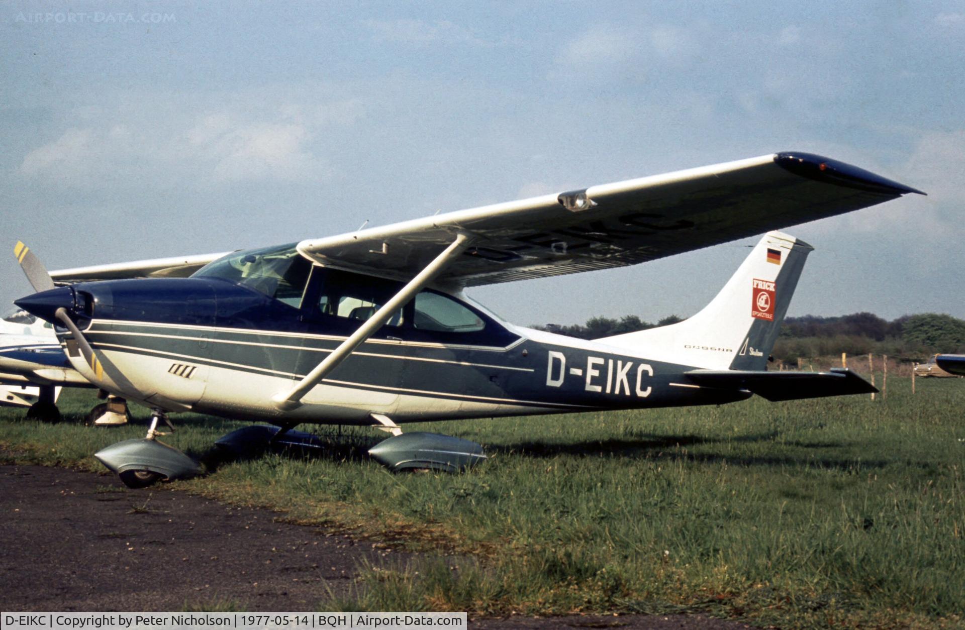 D-EIKC, 1970 Cessna 182N Skylane C/N 18260199, This Skylane was present at the 1977 Biggin Hill Air Fair.