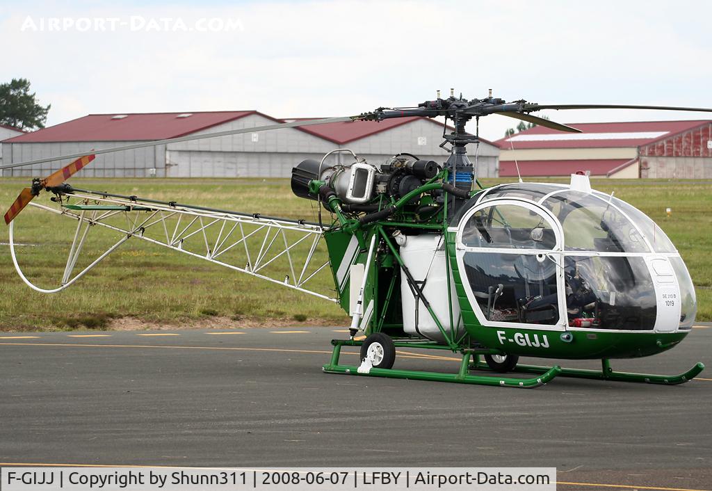 F-GIJJ, Eurocopter SE-313B Alouette II C/N 1019, Used as static display during LFBY Open Day 2008