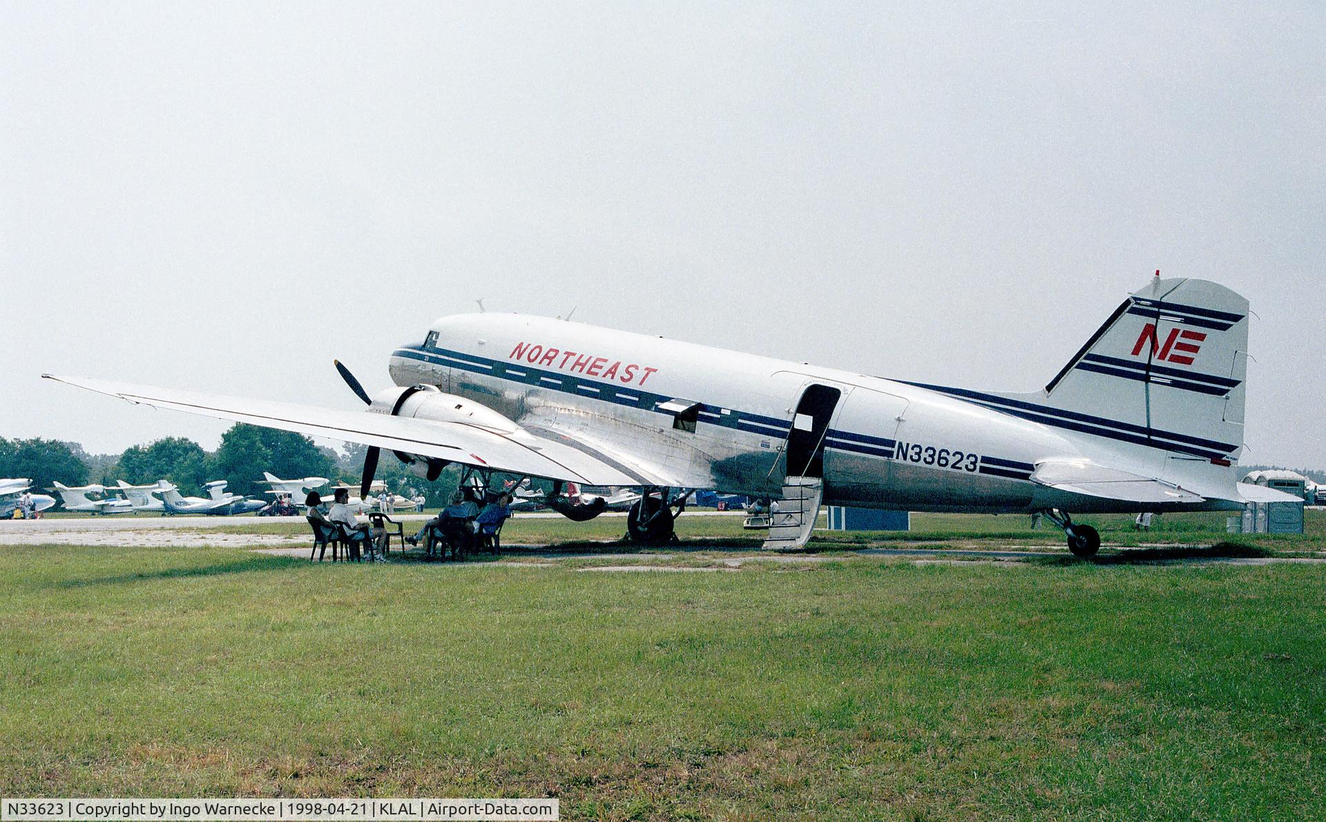 N33623, 1944 Douglas DC-3C C/N 20215, Douglas DC-3C (in markings of Northeast) at Sun 'n Fun 1998, Lakeland FL