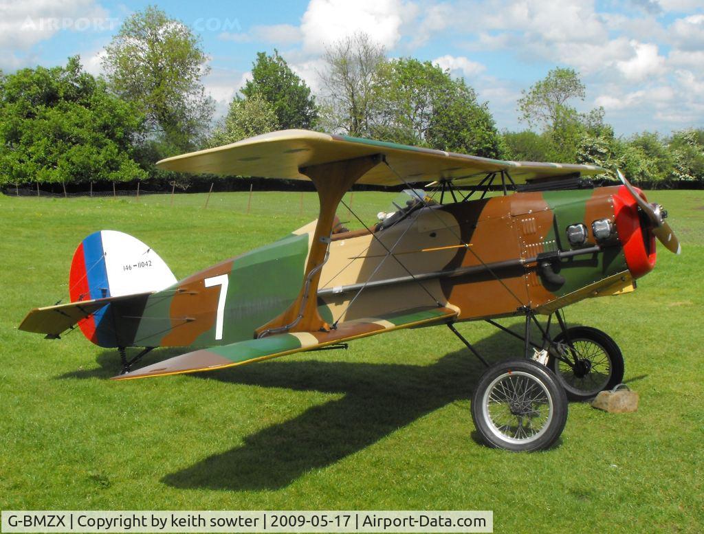 G-BMZX, 1989 Wolf W-11 Boredom Fighter C/N PFA 146-11042, resident aircraft at Priory Farm - off for a local flight