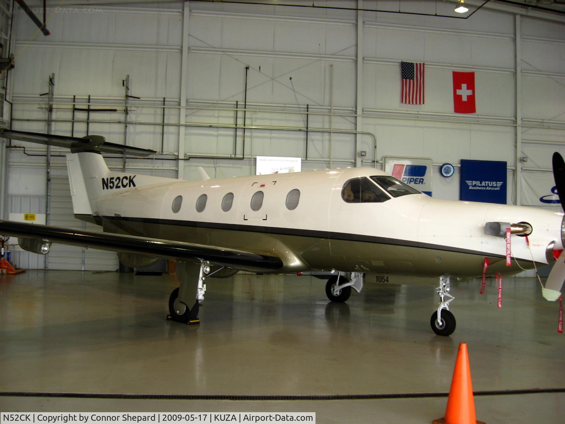 N52CK, 2008 Pilatus PC-12/47E C/N 1054, PC-12 in hangar