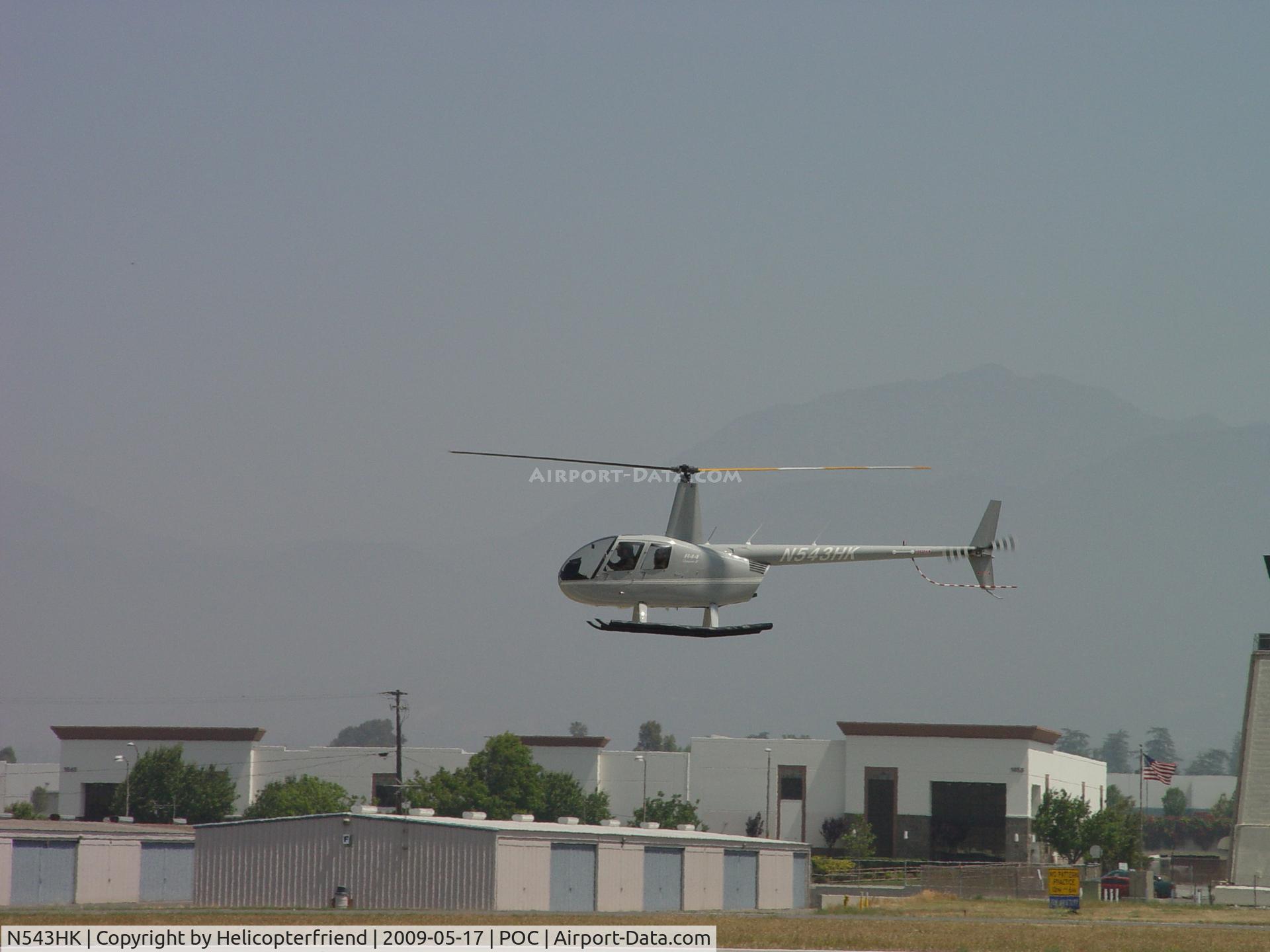 N543HK, Robinson R44 II C/N 12726, Inbound for landing