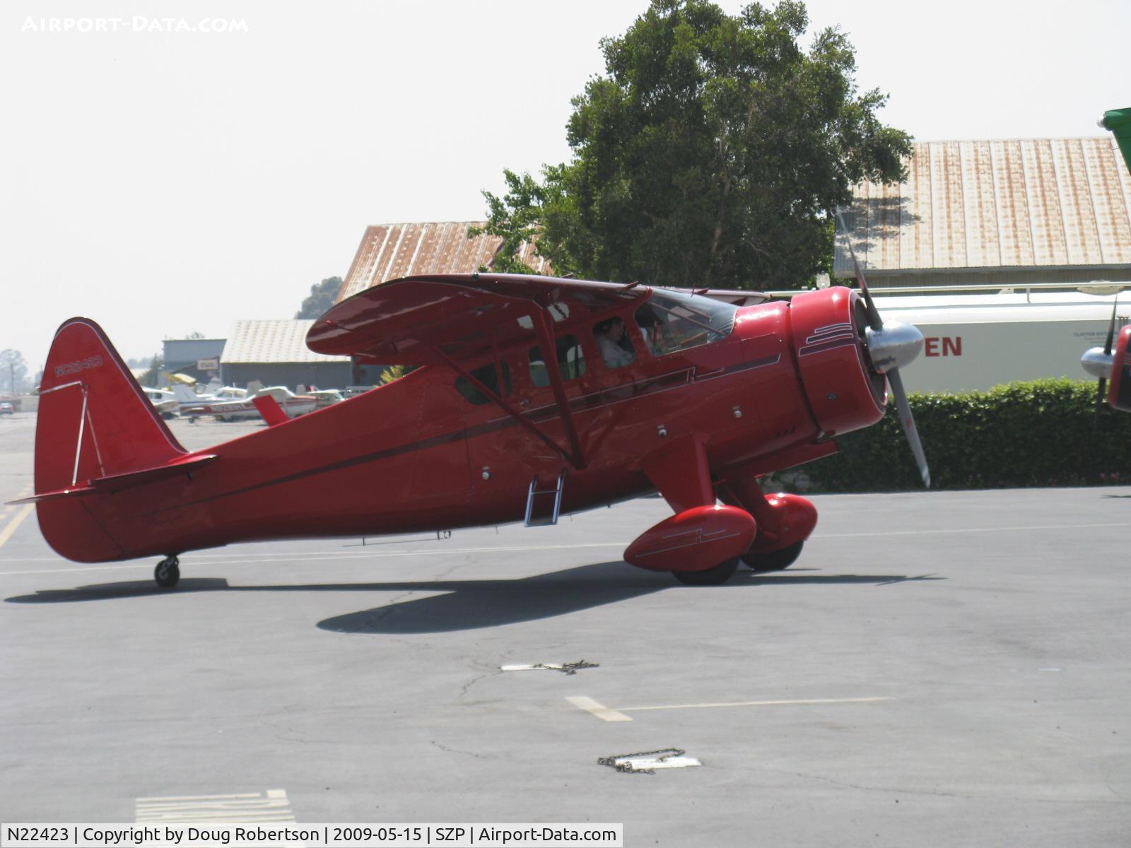 N22423, 1940 Howard Aircraft DGA-15P C/N 522, 1940 Howard DGA-15P, P&W R-985 Wasp Jr. 450 Hp, taxi