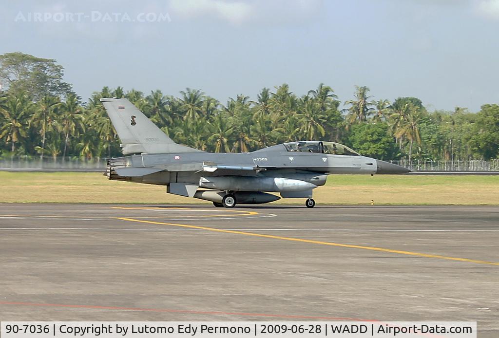 90-7036, General Dynamics F-16B Fighting Falcon C/N HP-5, Royal Thailand Air Force