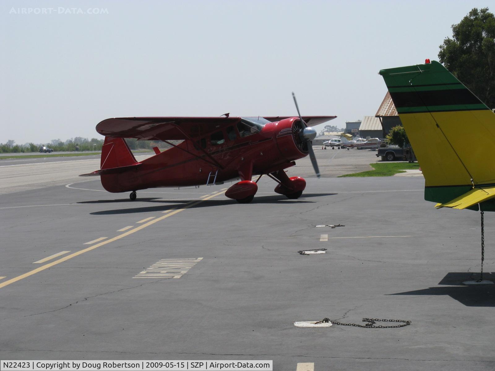 N22423, 1940 Howard Aircraft DGA-15P C/N 522, 1940 Howard DGA-15P, P&W R-985 Wasp Jr. 450 Hp, taxi