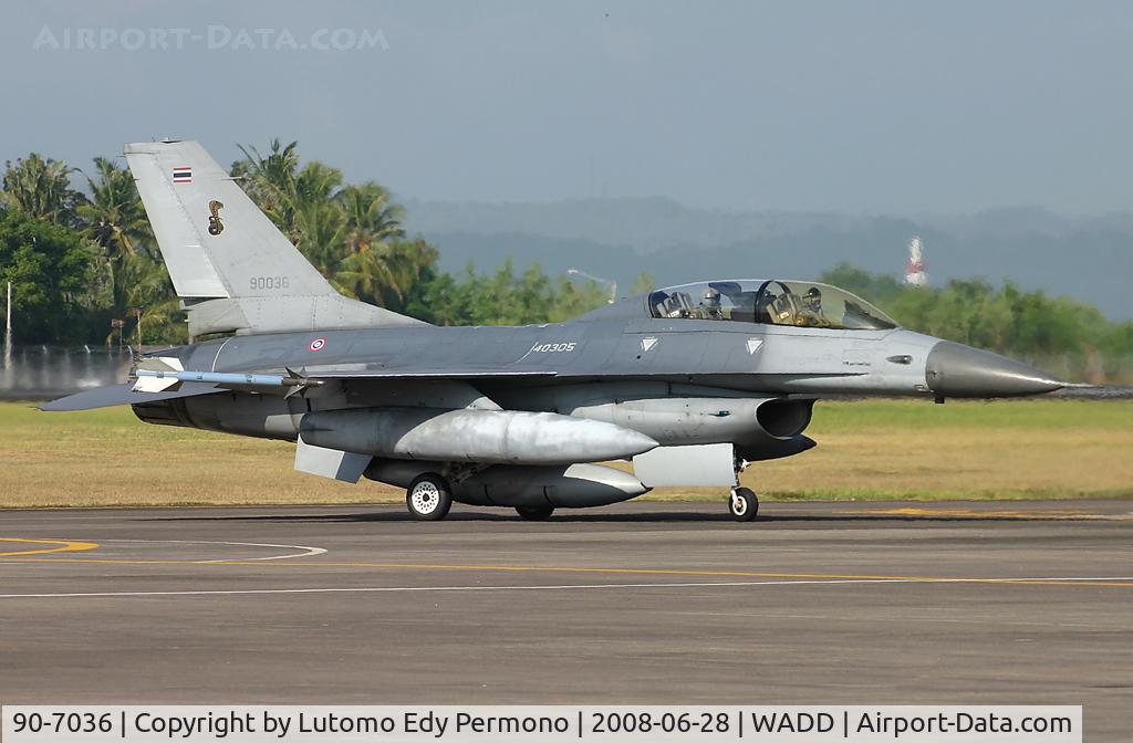 90-7036, General Dynamics F-16B Fighting Falcon C/N HP-5, Royal Thailand Air Force