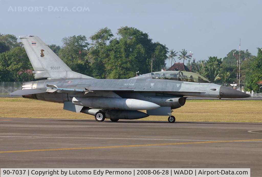 90-7037, General Dynamics F-16B Fighting Falcon C/N HP-6, Royal Thailand Air Force