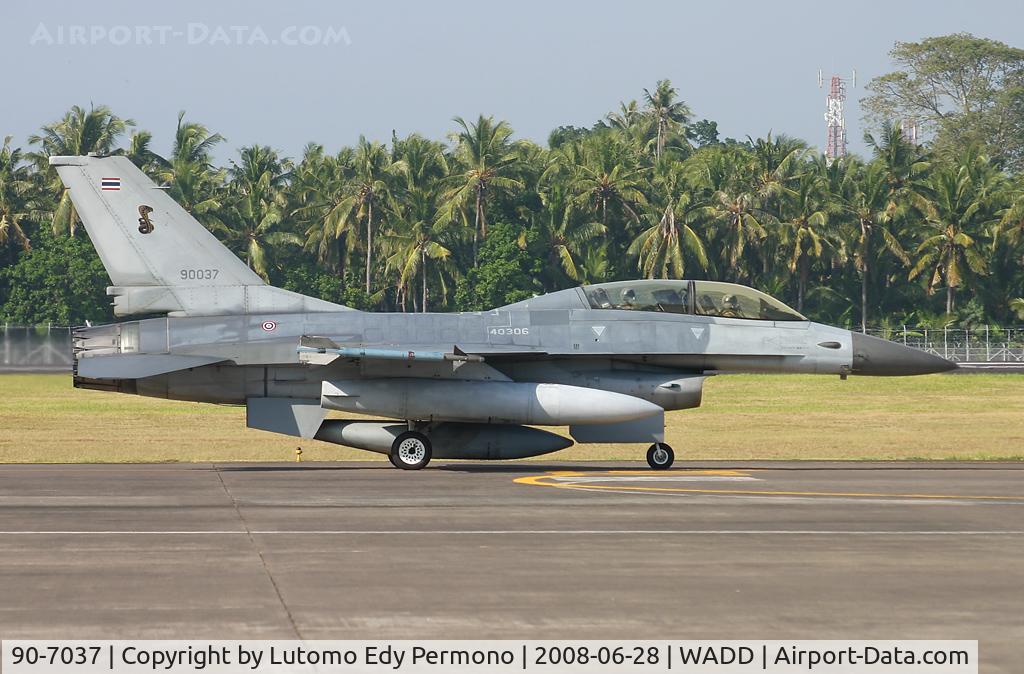90-7037, General Dynamics F-16B Fighting Falcon C/N HP-6, Royal Thailand Air Force