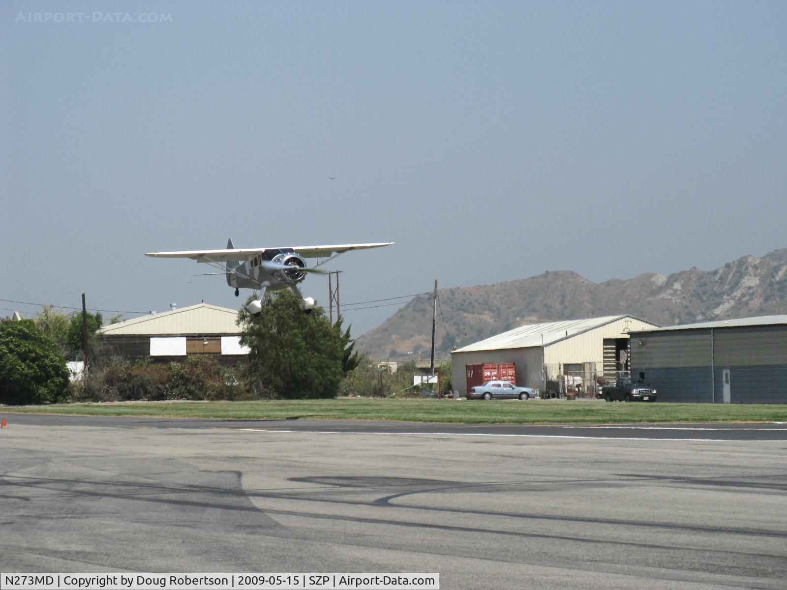 N273MD, 2008 Dickenson Howard DGA-21 (Replicate) C/N 001, 2008 Dickenson HOWARD DGA-21 'Mr. Dickensin', P&W R-1340-57 Wasp 600 Hp, on final-Rwy 22