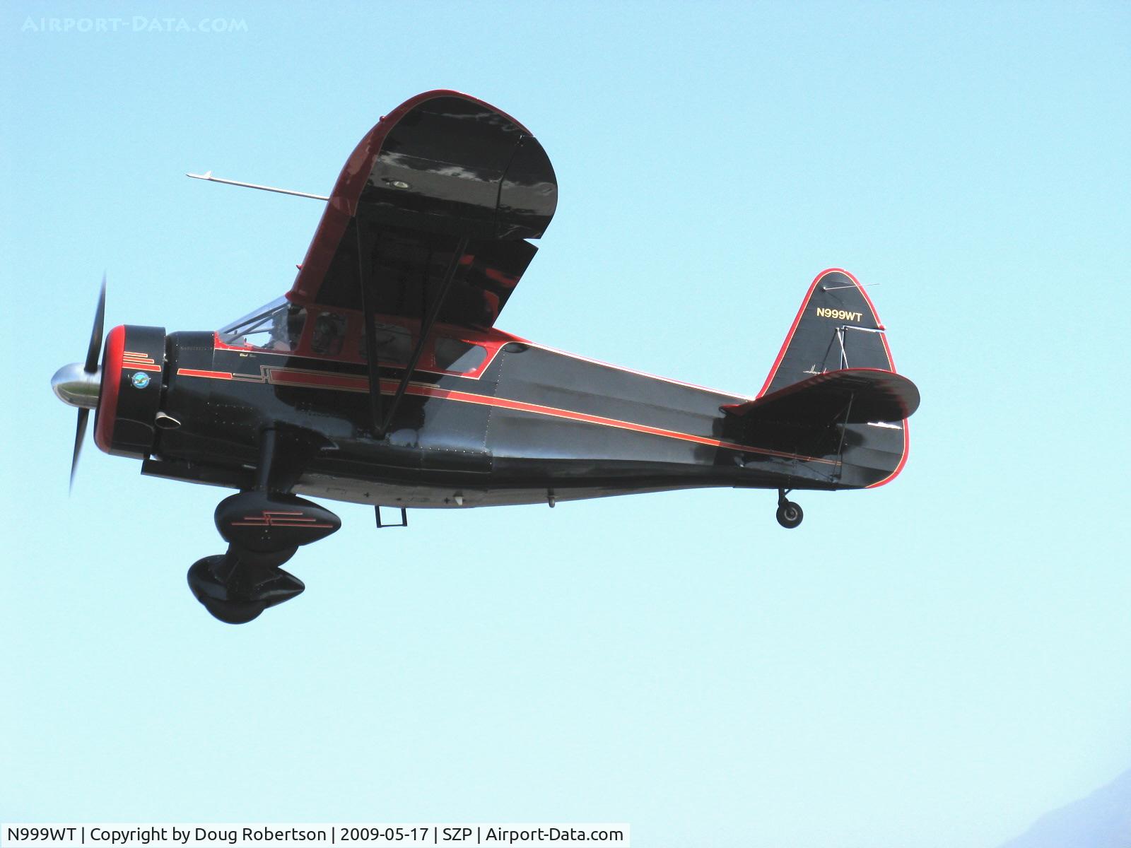 N999WT, 1943 Howard Aircraft DGA-15P C/N 29462, 1943 Howard DGA-15P 'Black Bear', P&W R-985 Wasp Jr. 450 Hp, takeoff climb rwy 22