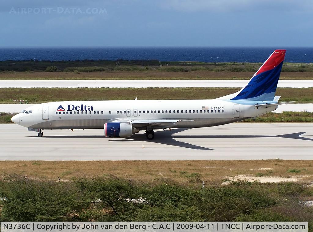 N3736C, 2000 Boeing 737-832 C/N 30540, Delta Air Lines @ CUR