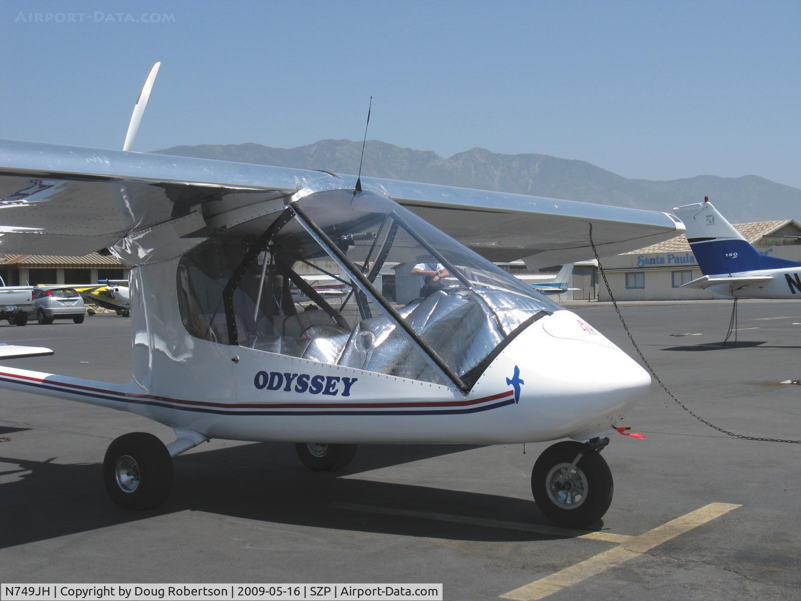 N749JH, 2008 Earthstar Odyssey C/N 61008, 2008 Caston/Caston Earthstar ODYSSEY, HKS 700E two cylinder four stroke 60 Hp pusher, Ultralight Experimental class, two place side-by-side