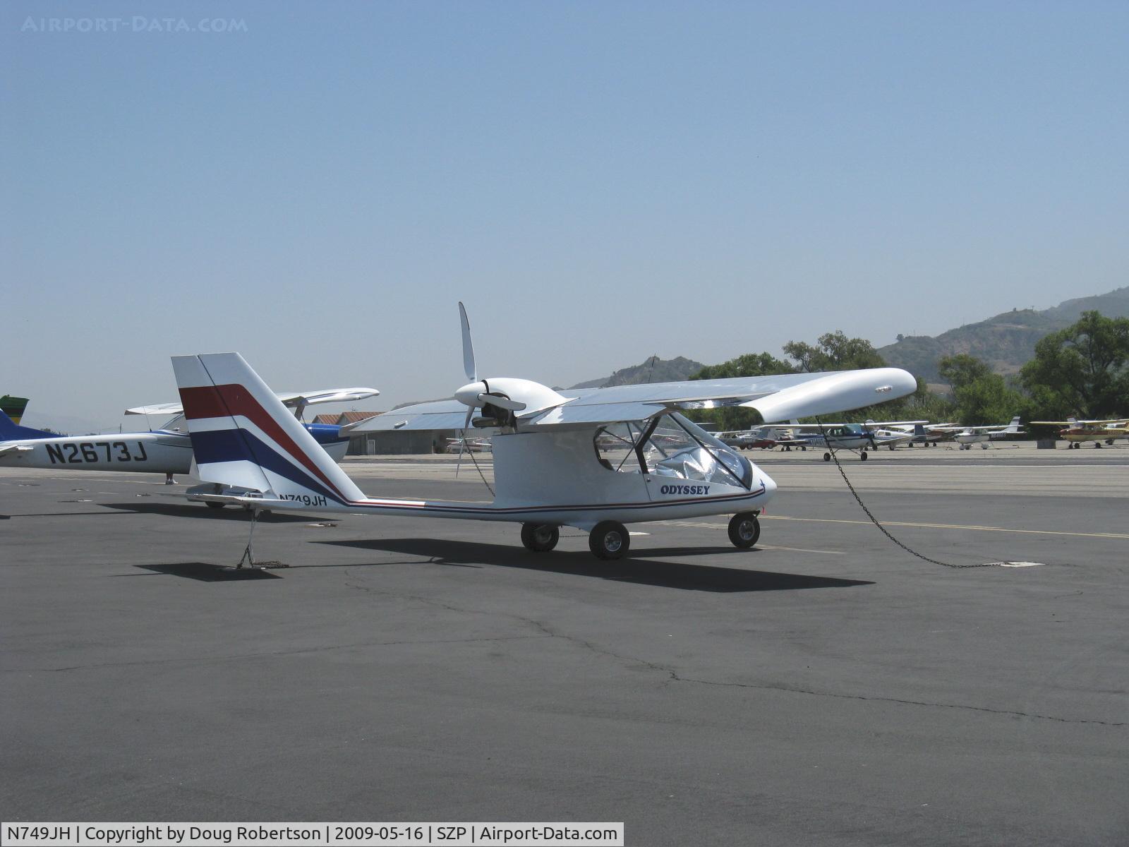 N749JH, 2008 Earthstar Odyssey C/N 61008, 2008 Caston/Caston Earthstar ODYSSEY, HKS 700E two cylinder four stroke 60 Hp pusher, Ultralight Experimental class, two place side-by-side