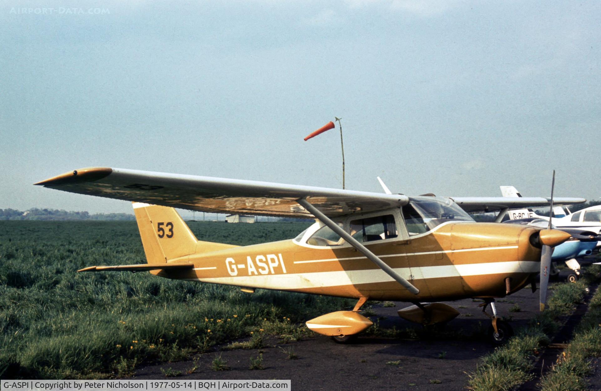 G-ASPI, 1964 Reims Cessna F172E Skyhawk C/N 0050, This Skyhawk attended the 1977 Biggin Hill Air Fair.