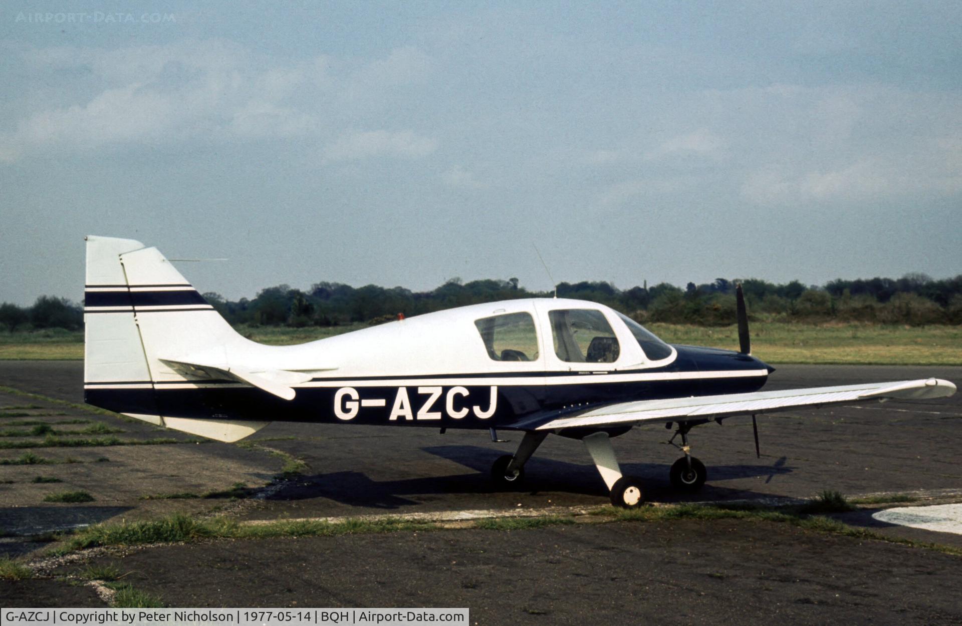 G-AZCJ, 1970 Beagle B-121 Pup Series 1 (Pup 100) C/N B121-152, This Pup was present at the 1977 Biggin Hill Air Fair.