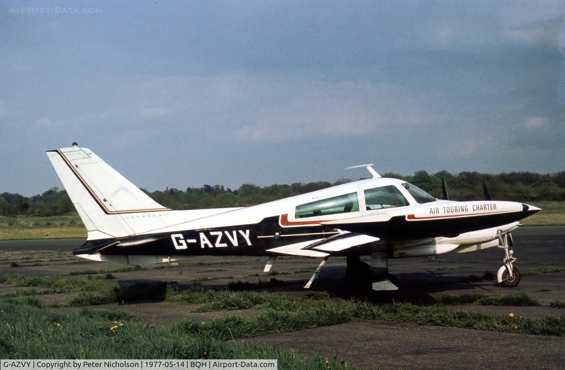G-AZVY, 1969 Cessna 310Q C/N 310Q0040, This Cessna 310 was present at the 1977 Biggin Hill Air Fair.