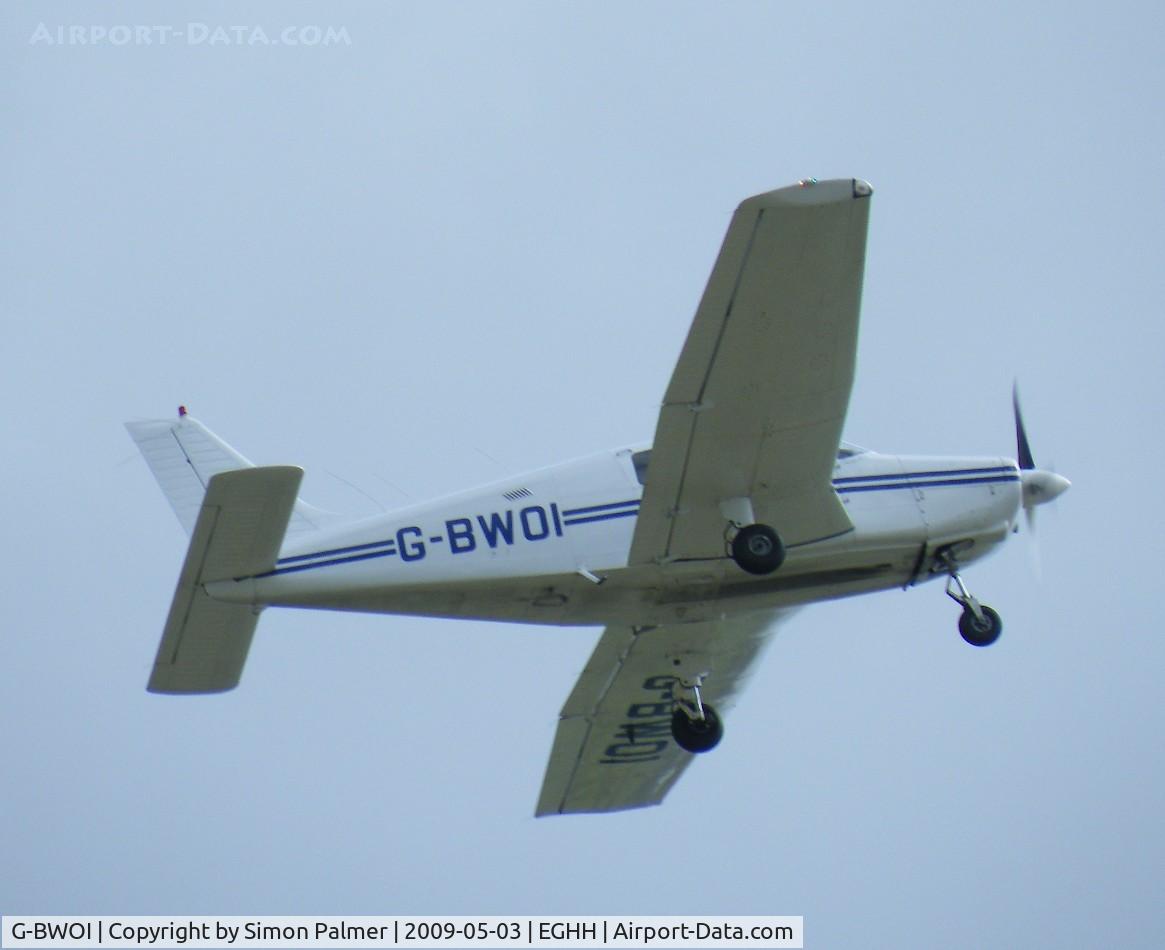 G-BWOI, 1989 Piper PA-28-161 C/N 2841307, PA-28 taking off from Hurn